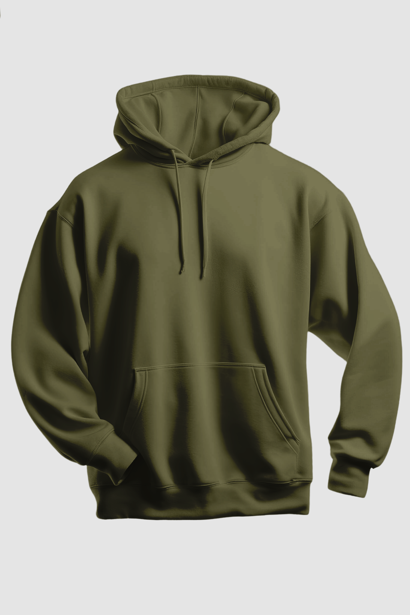 Olive green hooded sweatshirt discount