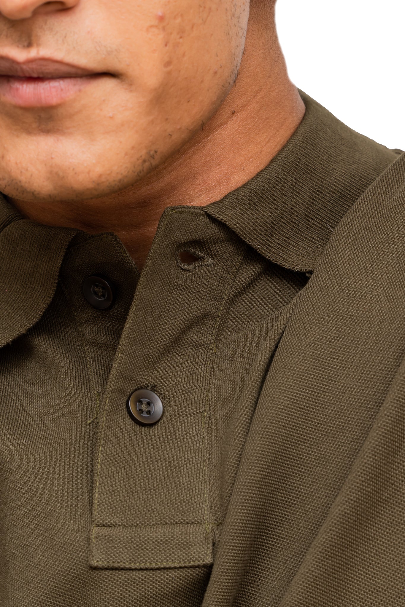 Men's Olive Green Polo T-shirt 004