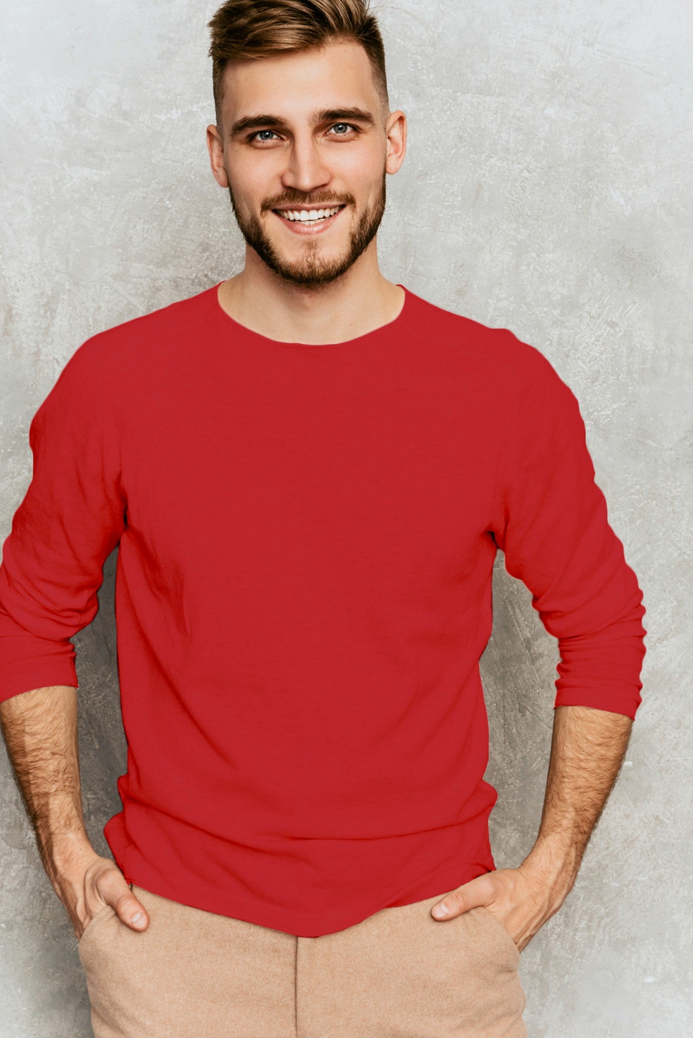 Men's Red Passion Full Sleeves T-shirts 004