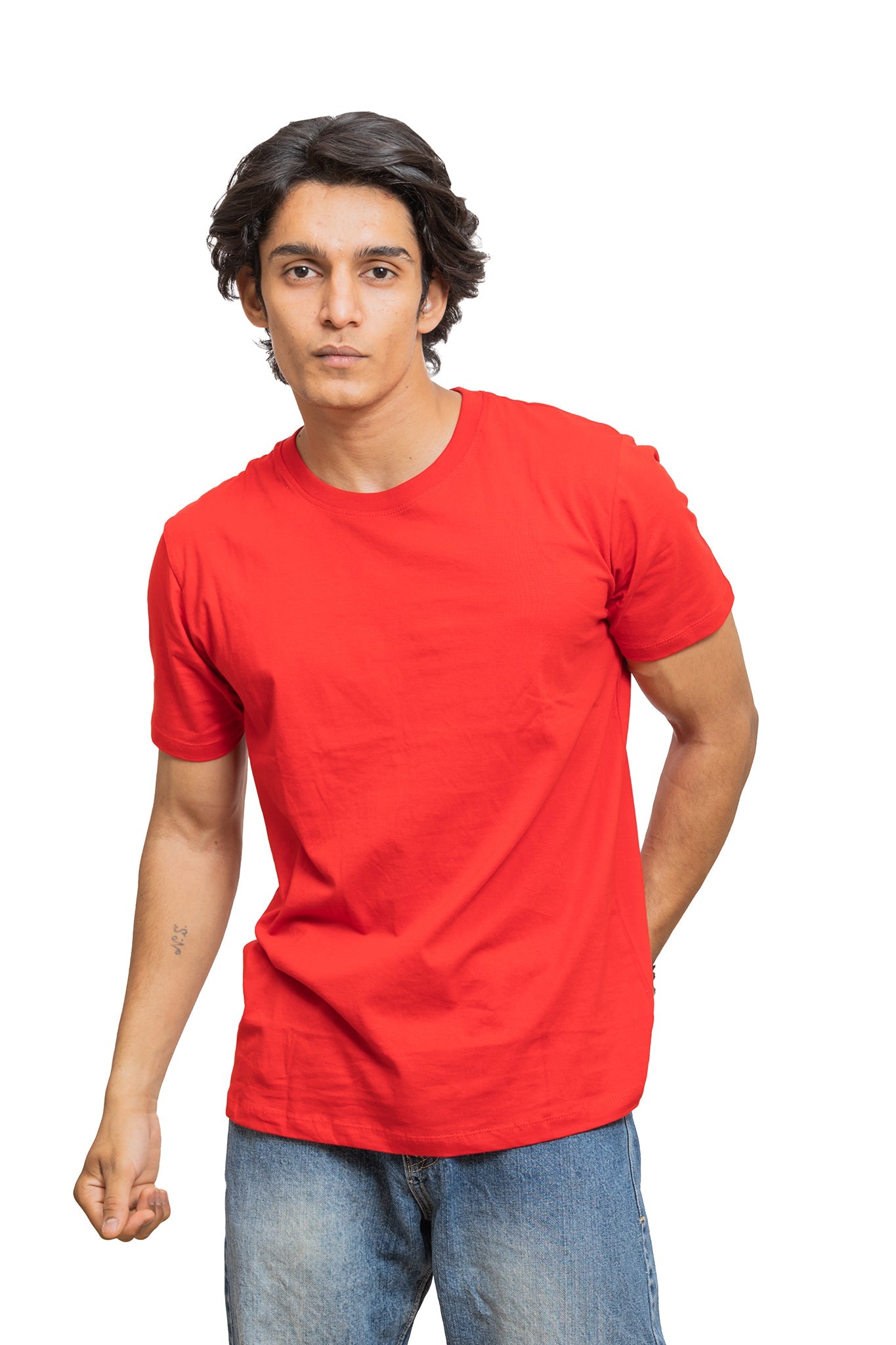 Men's Red Passion Plain T-shirt 002