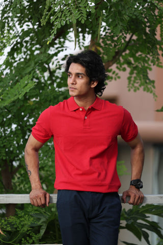 Men's Red Passion Polo T-shirt 001