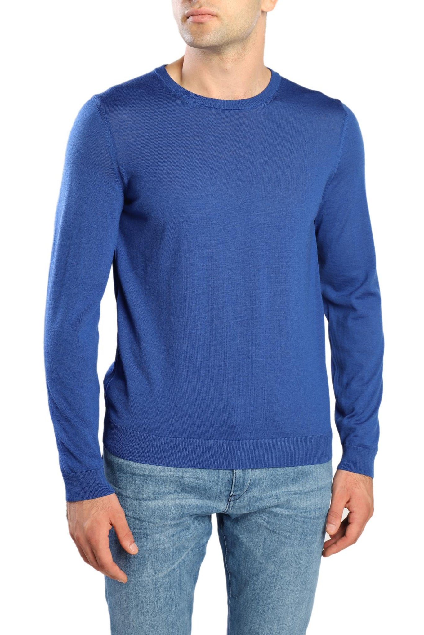 Men's Royal Blue Full Sleeves T-shirts 003