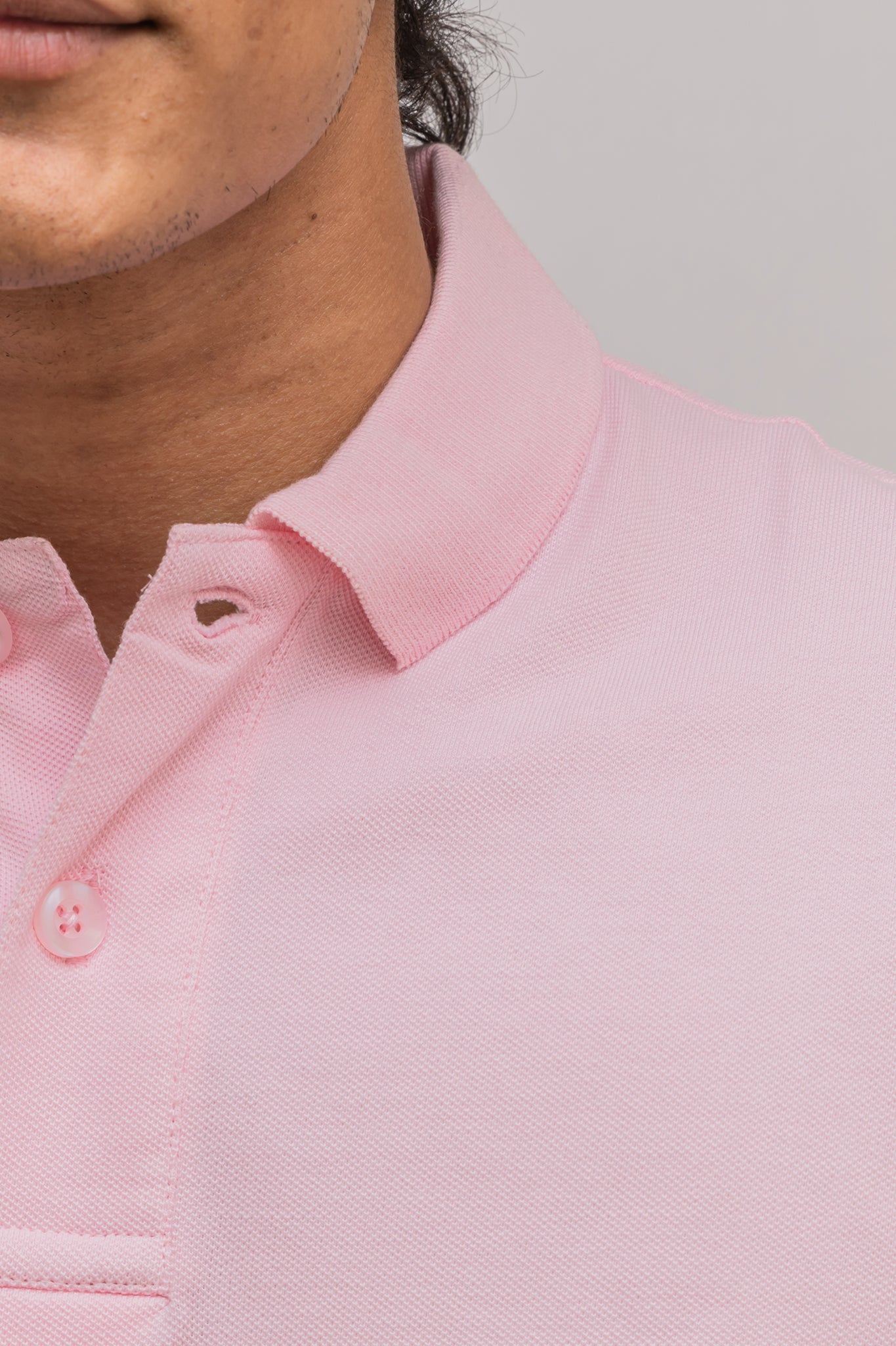 Men's Soft Pink Bliss Polo T-shirt 004