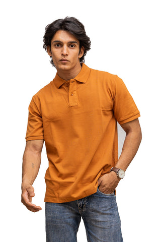 Men's Umber Earthy Polo T-shirt 001