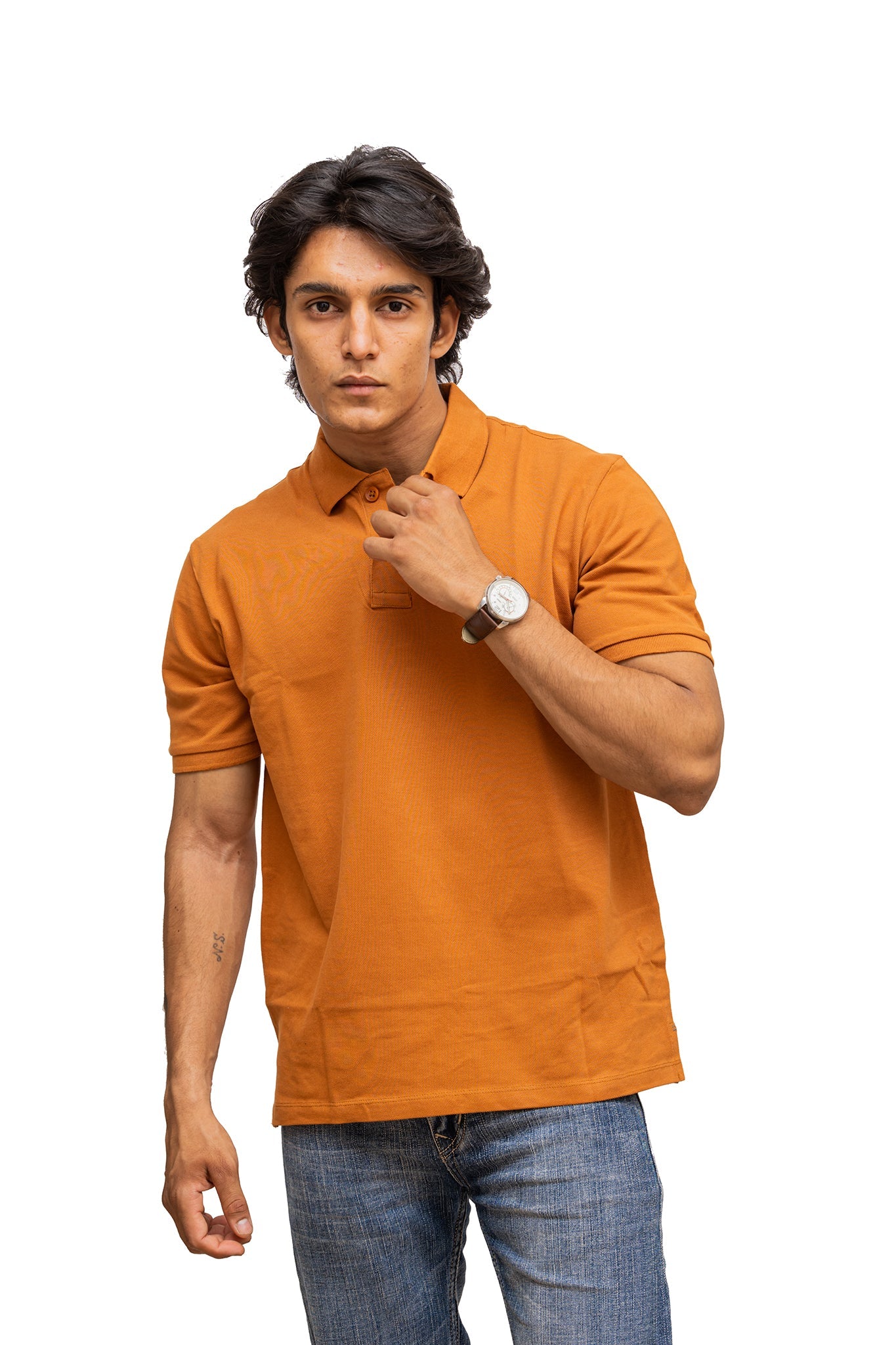 Men's Umber Earthy Polo T-shirt 004