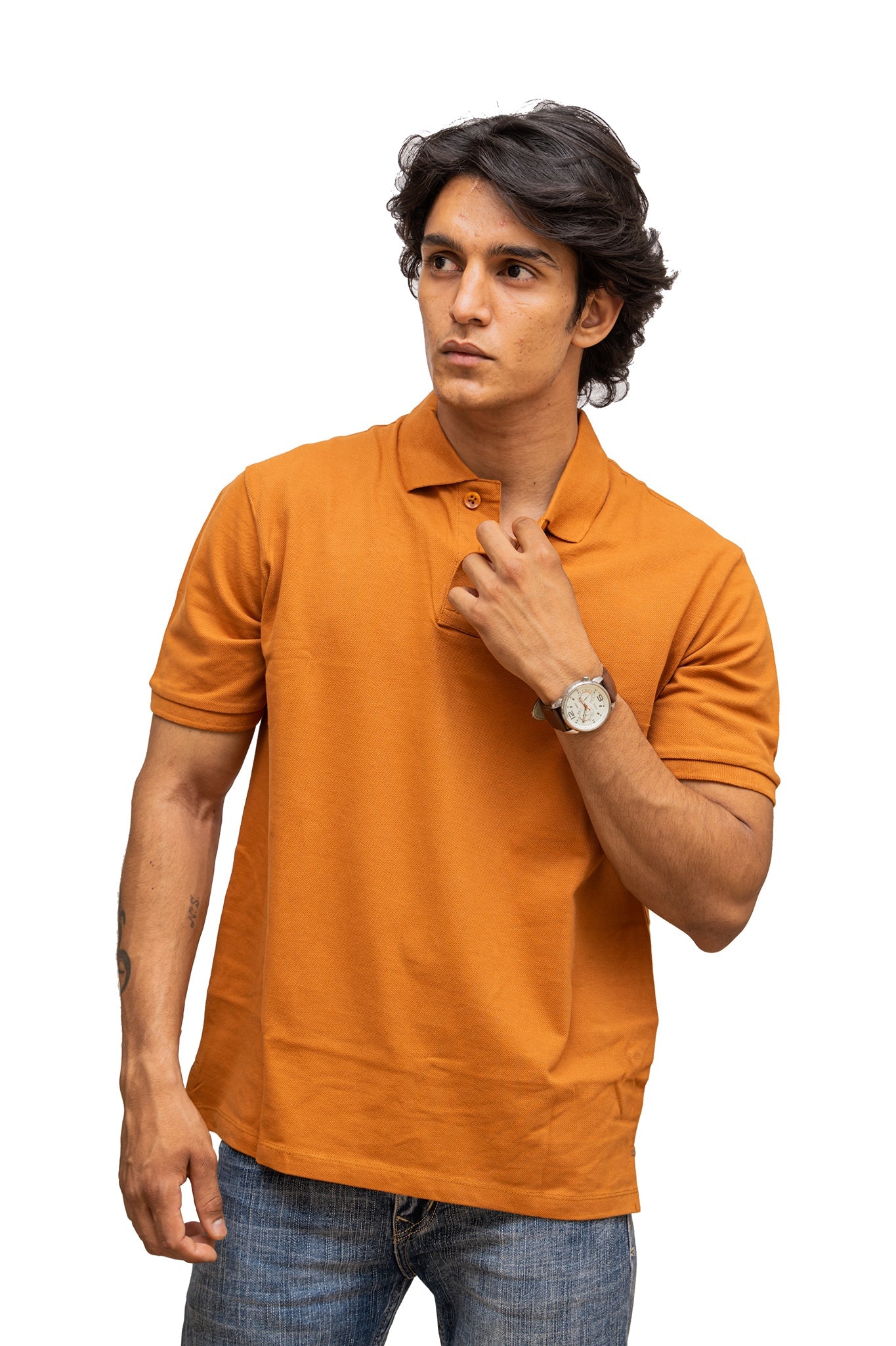 Men's Umber Earthy Polo T-shirt 009