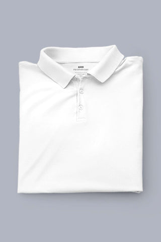 Men's White Elegance Polo T-shirt 001