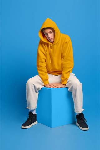 Men's Golden Yellow Hoodie 001