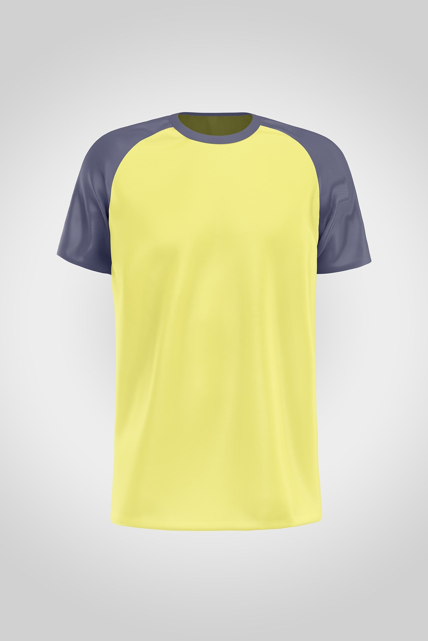 Men's Yellow - Navy Heather Raglan T-shirt 002