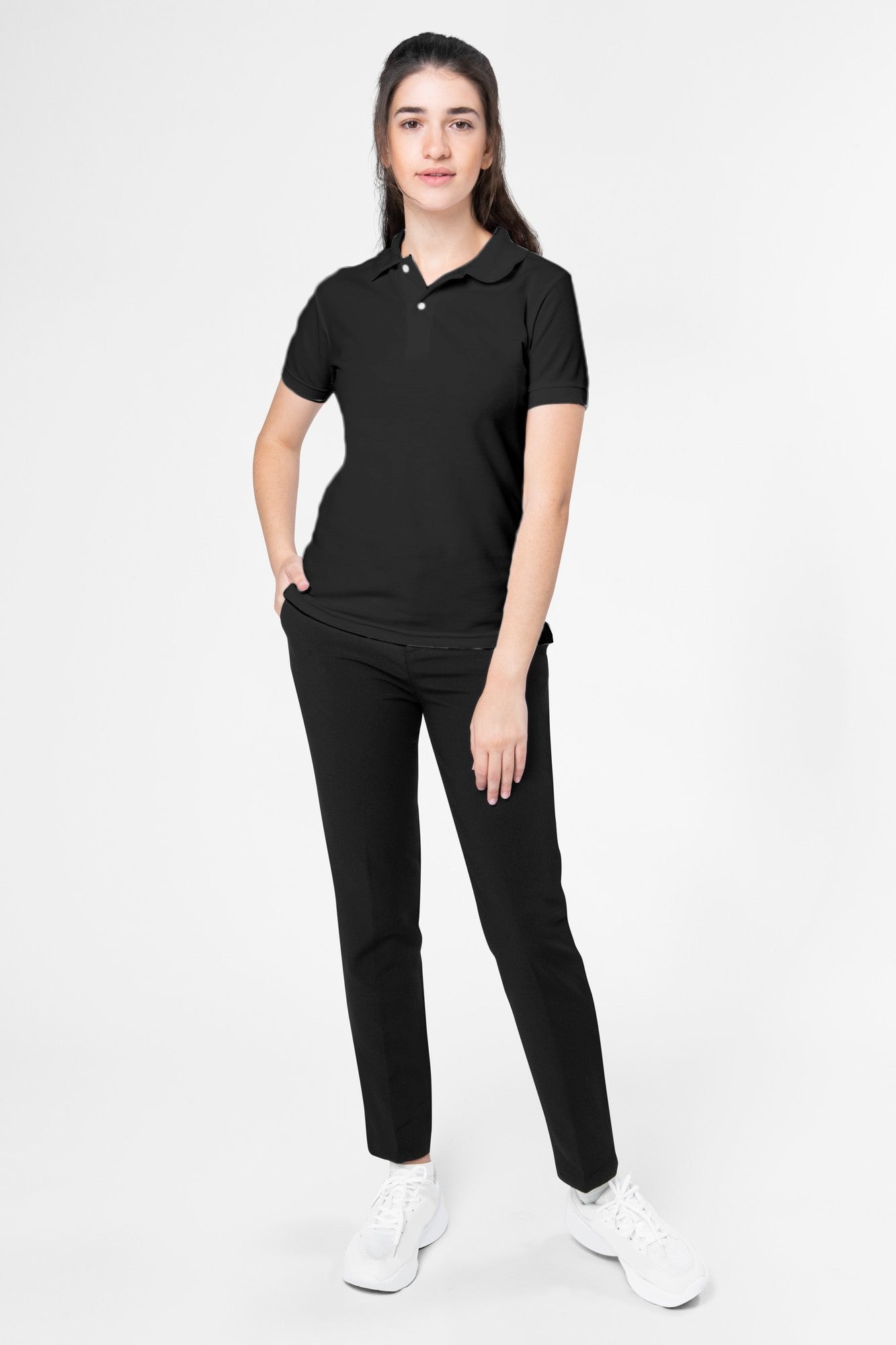 Women's Black Panther Polo T-shirt 004