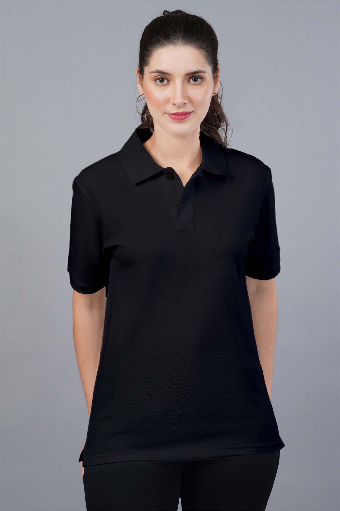 Women's Black Panther Polo T-shirt 005