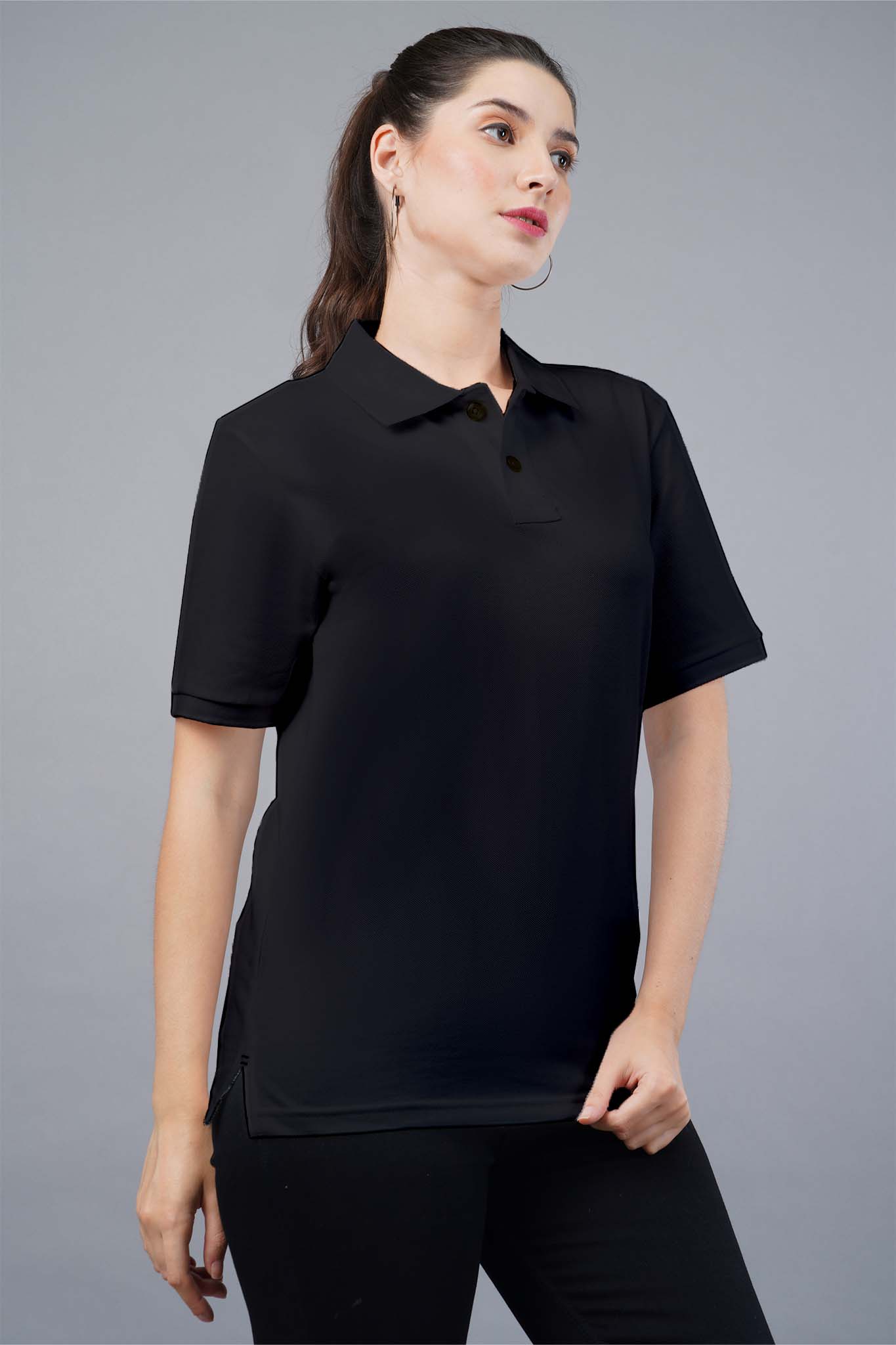 Women's Black Panther Polo T-shirt 007