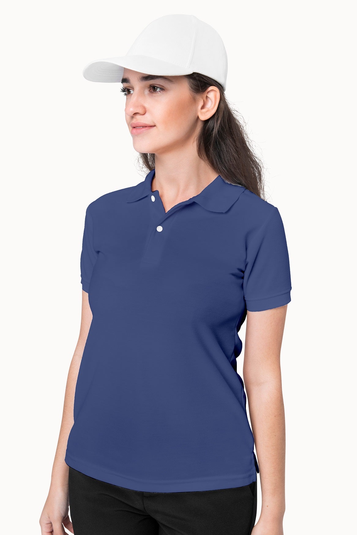 Women's Marlin Blue Polo T-shirt 002