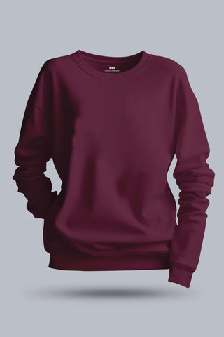 Women's Maroon Wine Sweatshirt 002