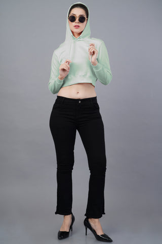 Women's Mint Mojito Crop Hoodie 002