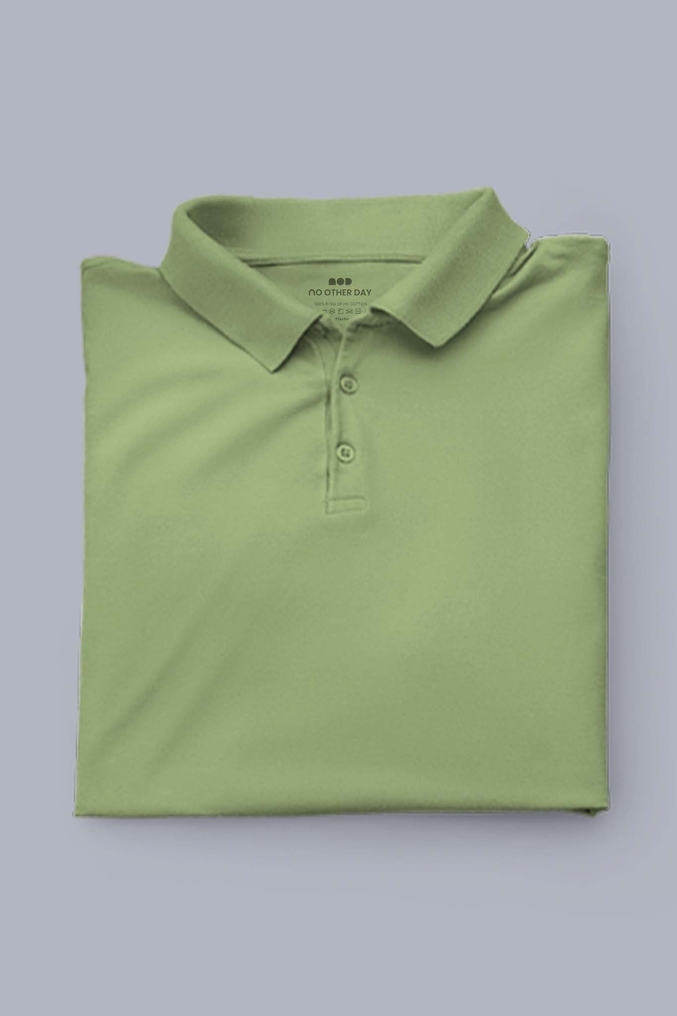 Women's Moss Green Polo T-shirt 005