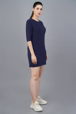 Women's Navy Blue Regal Long Top 001