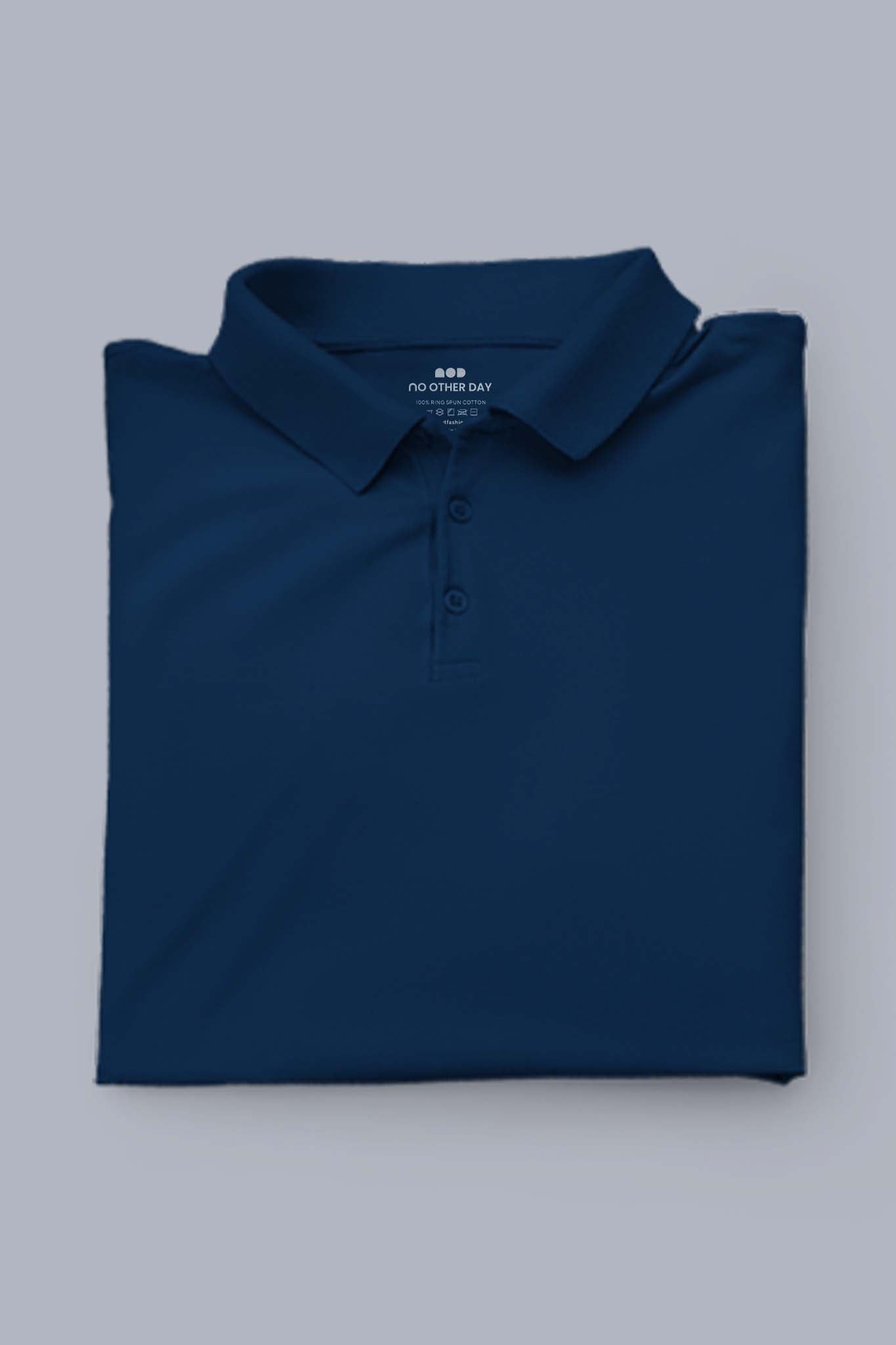 Women's Dark Navy Blue Polo T-shirt 005