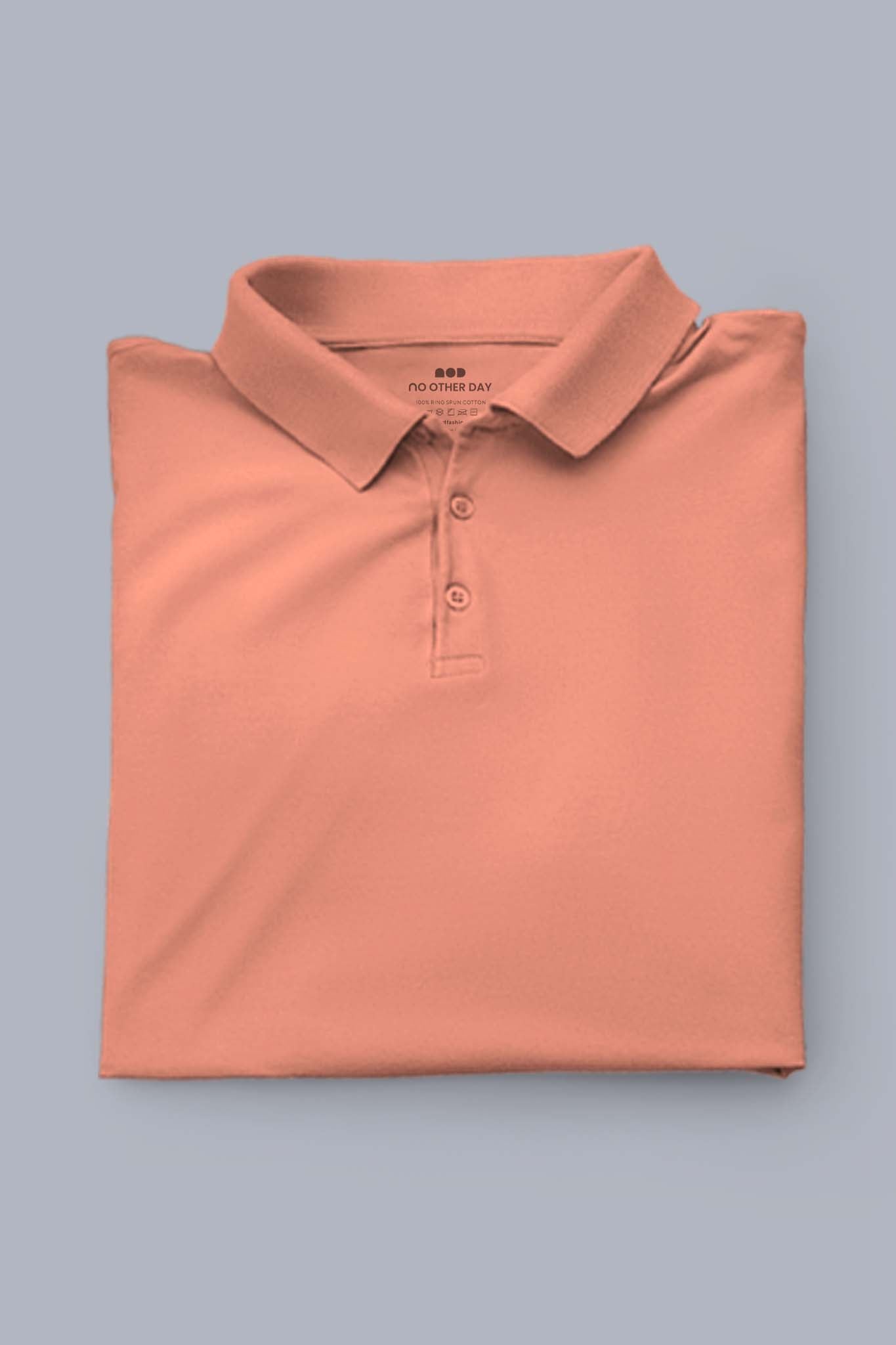 Women's Peach Sunset Polo T-shirt 005