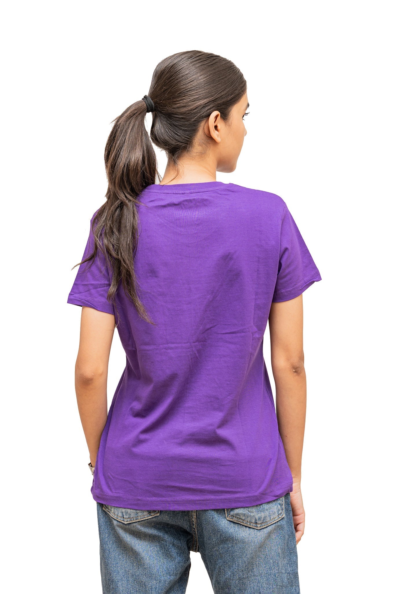 Women's Purple Majesty Plain T-shirt No Other Day 