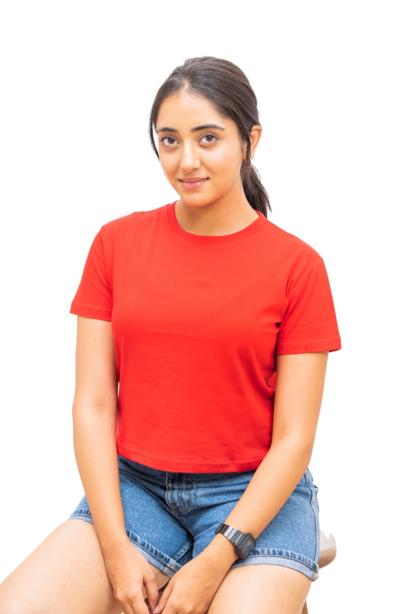 Women's Red Passion Crop Top 001