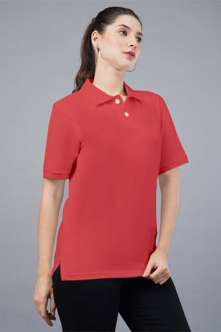 Women's Red Passion Polo T-shirt 001