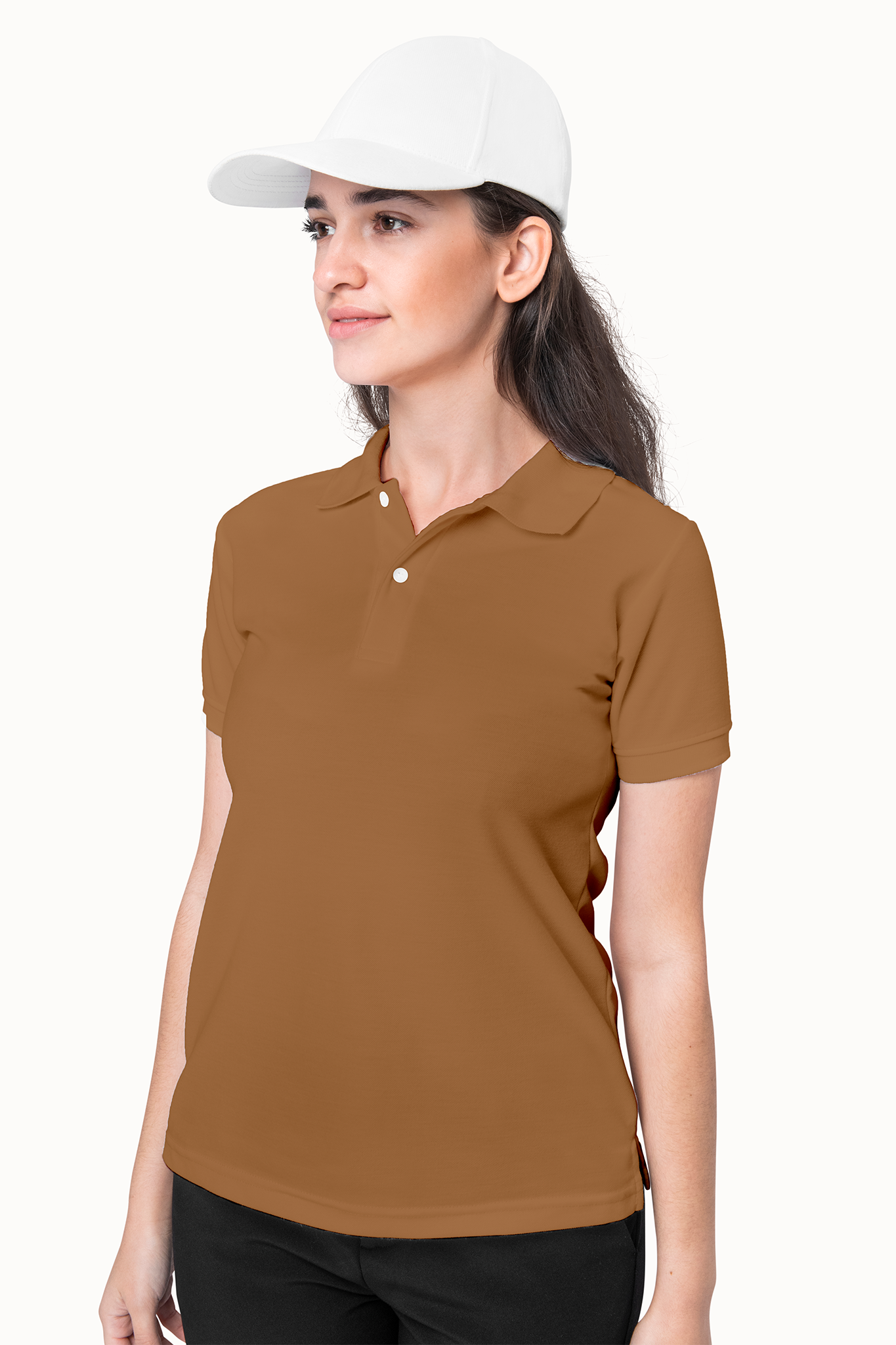 Women's Umber Earthy Polo T-shirt 001