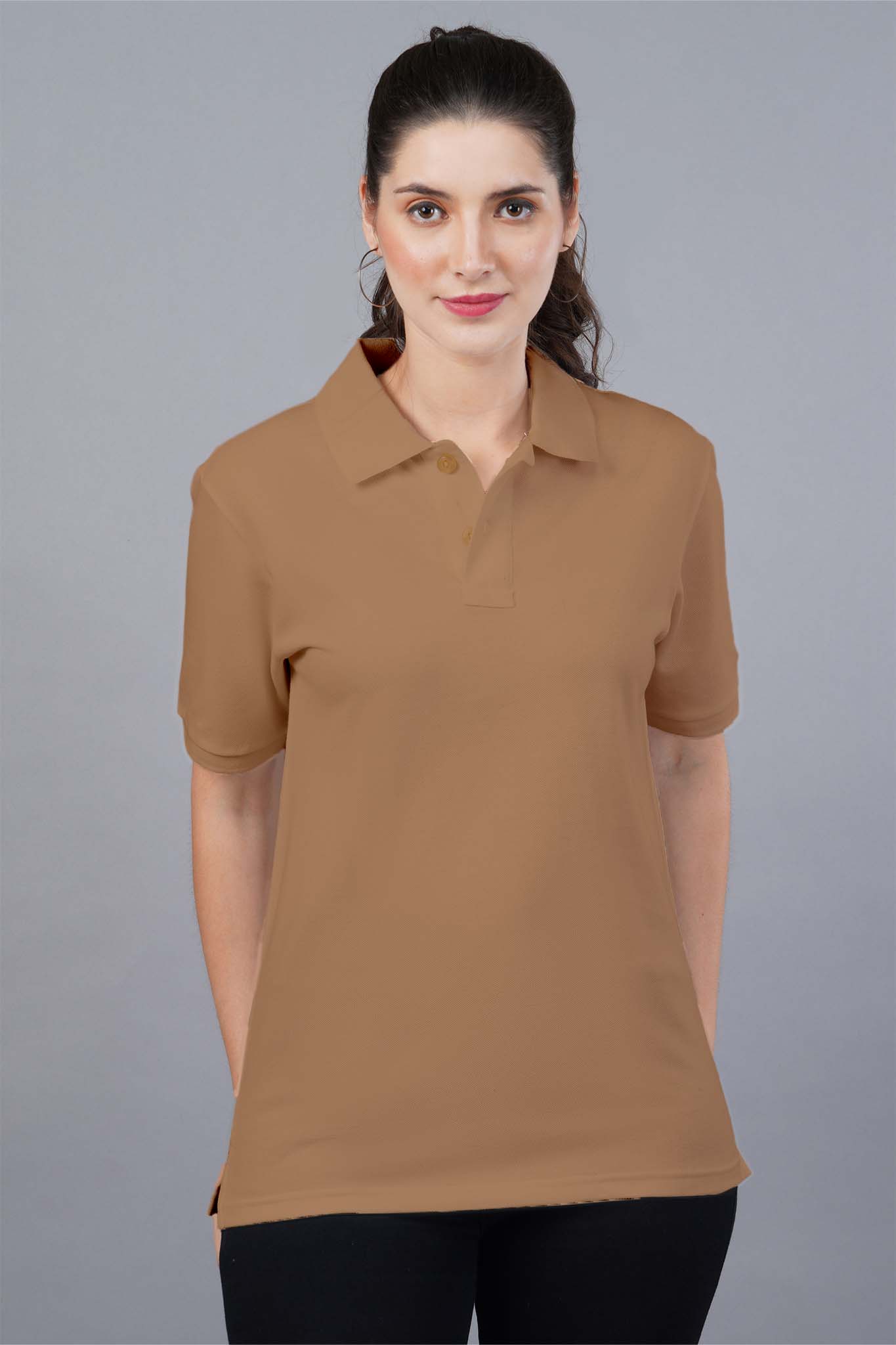 Women's Umber Earthy Polo T-shirt 002