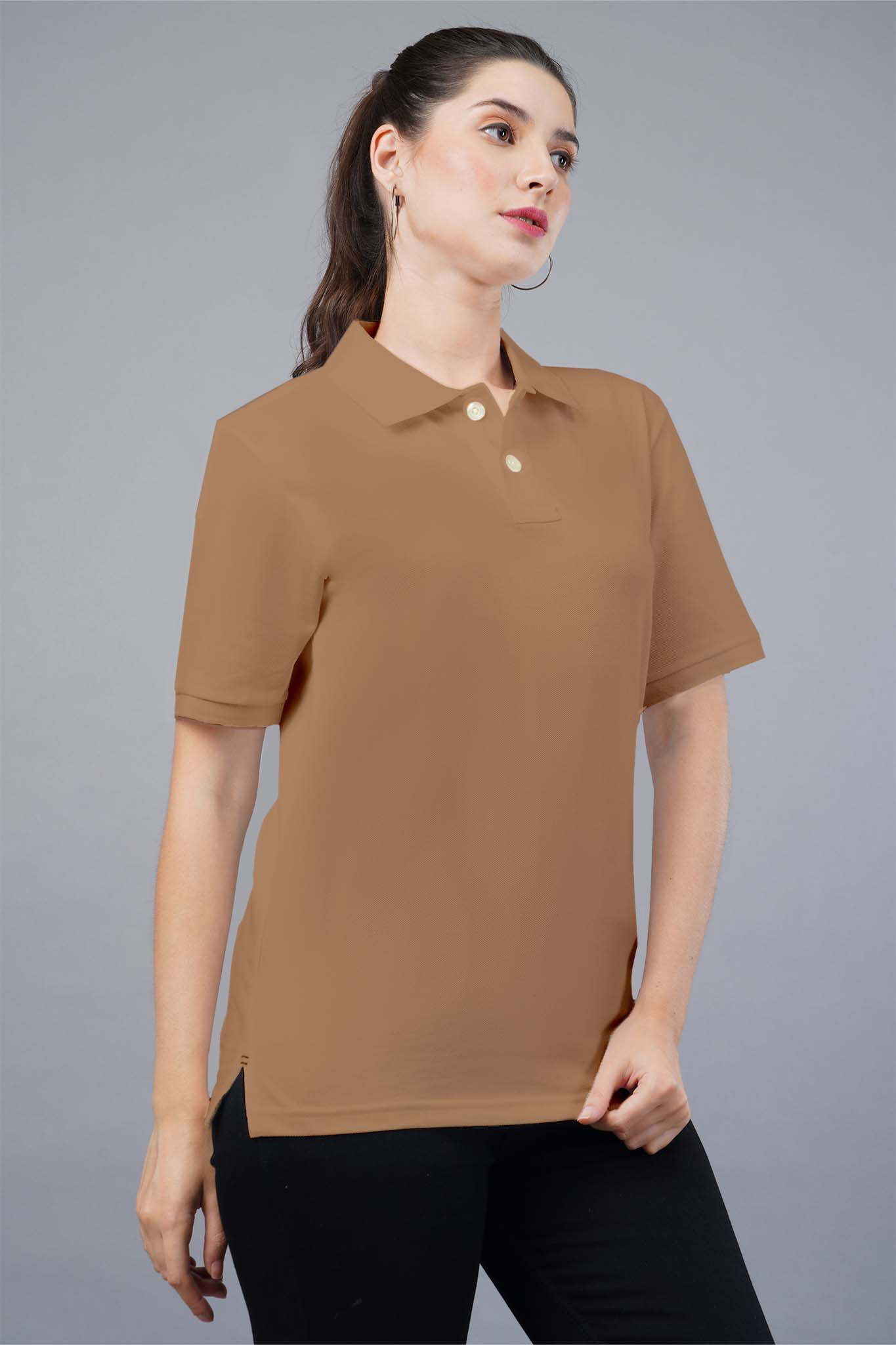 Women's Umber Earthy Polo T-shirt 006