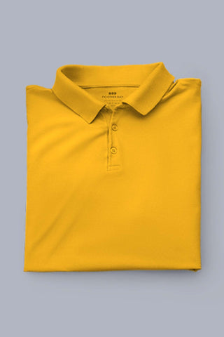 Women's Golden Yellow Polo T-shirt 006