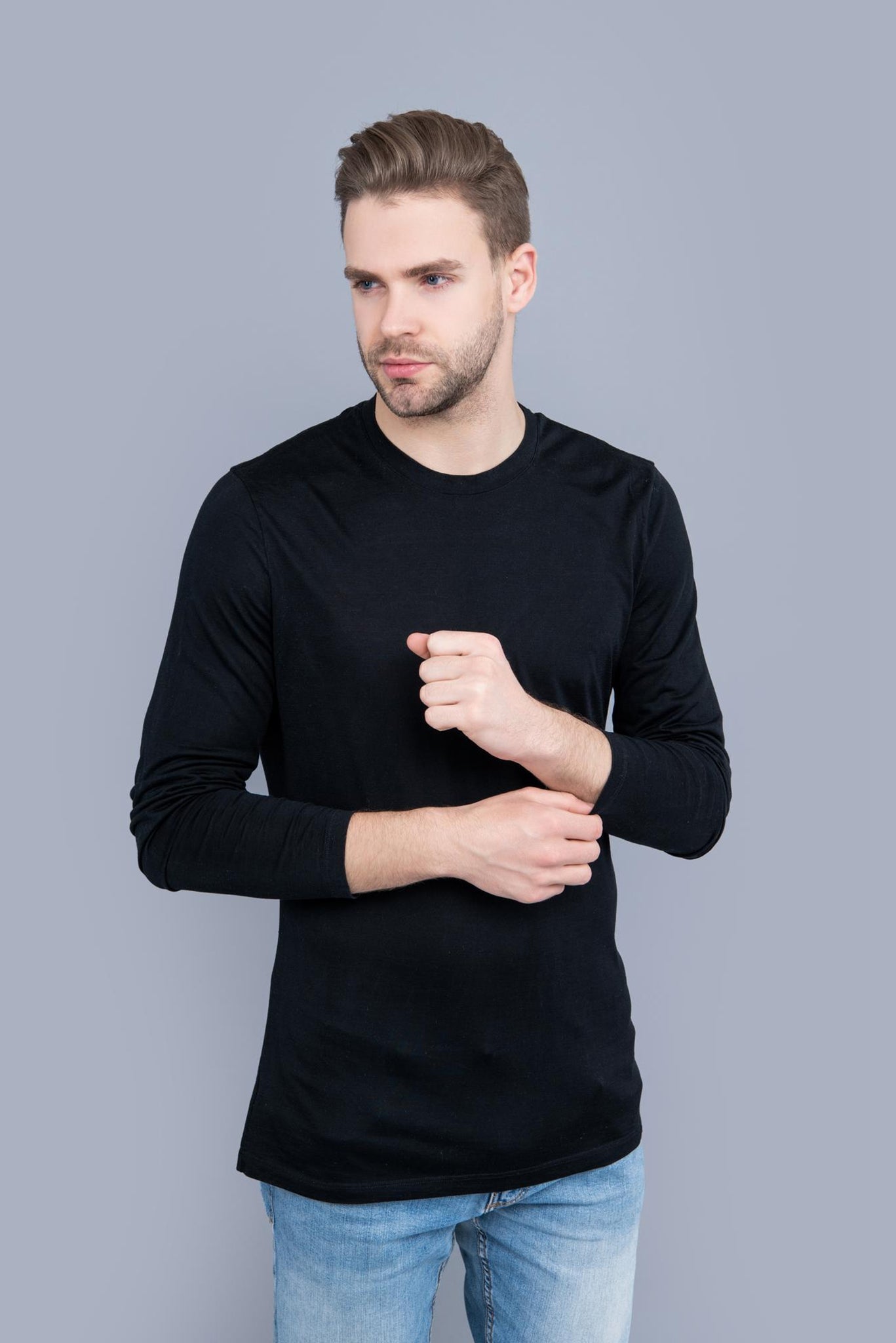 Men's Black Panther Full Sleeves T-shirts 004