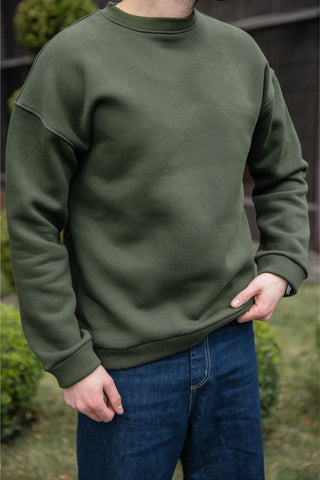 Men's Olive Green Sweatshirt 001