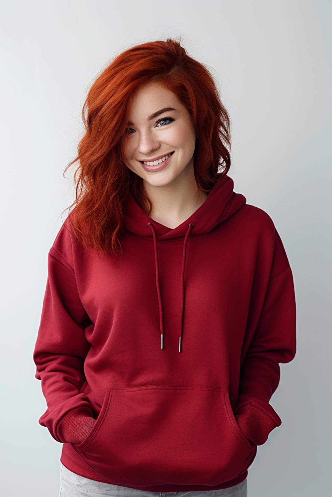 Women's Maroon Wine Hoodie 003