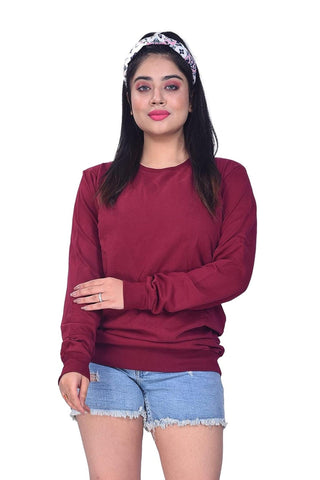 Women's Maroon Wine Sweatshirt 002