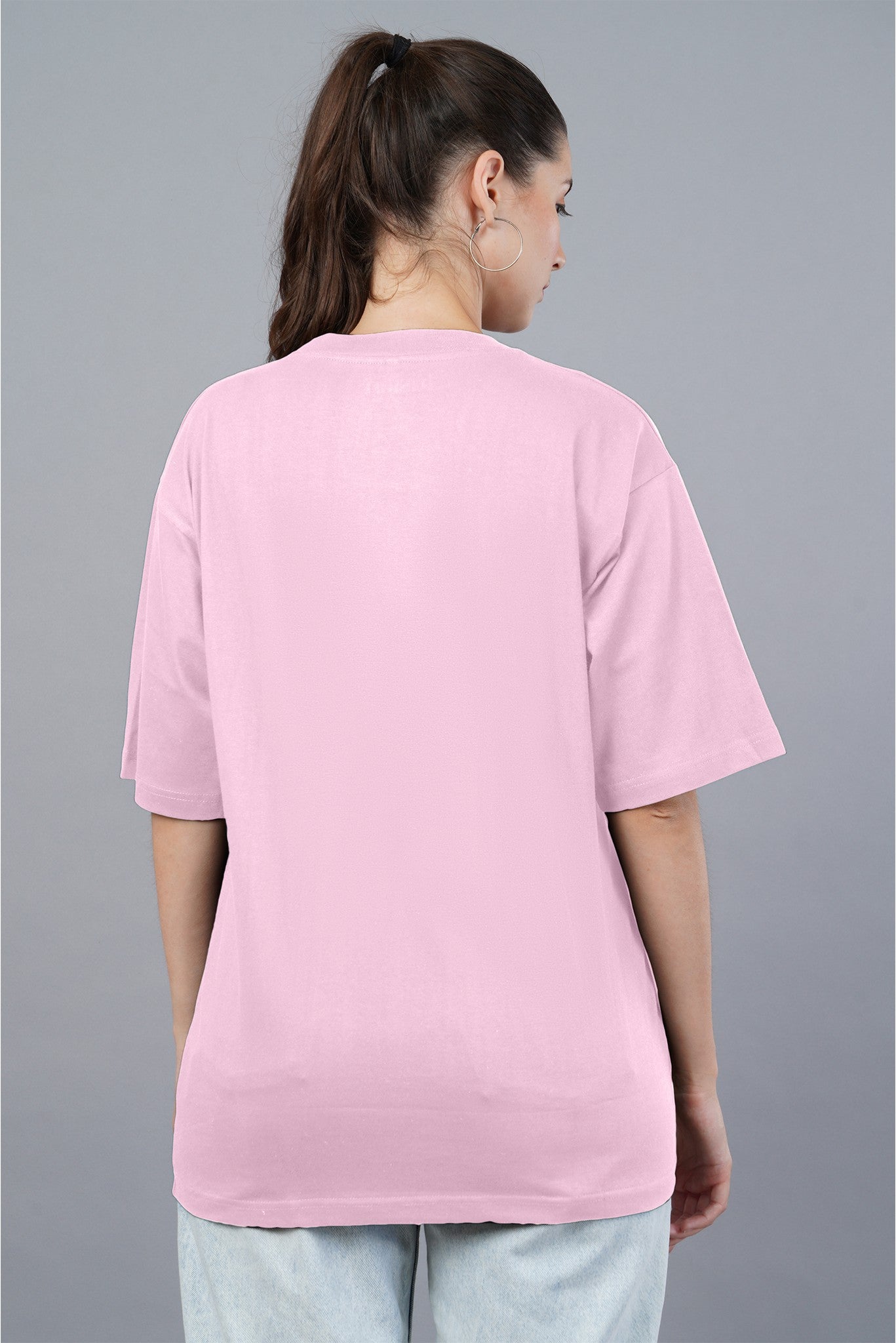 Women's Soft Pink Bliss Oversized T-shirt 006