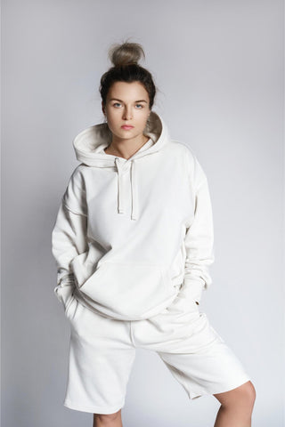 Women's White Elegance Hoodie 001