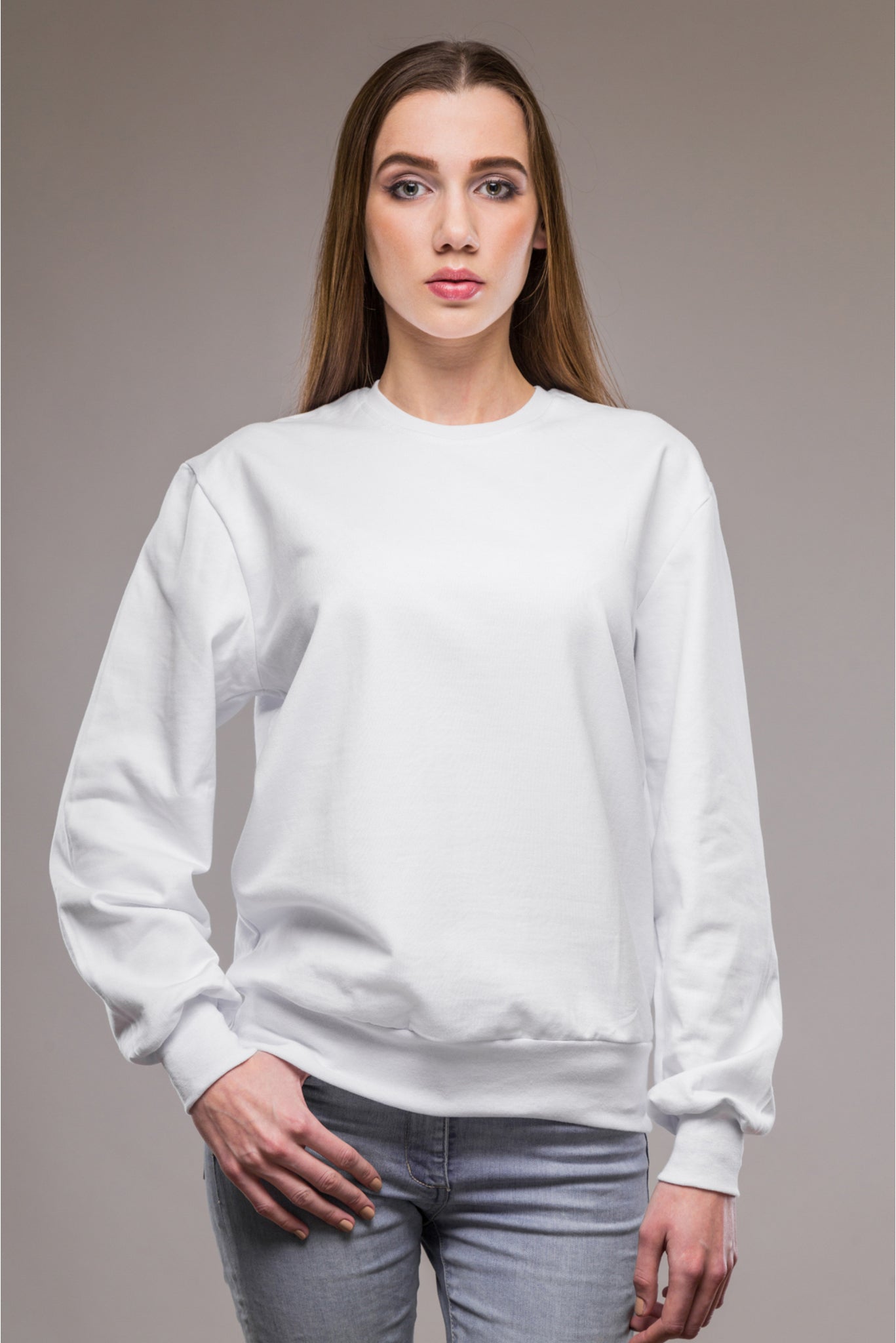 Women's White Elegance Sweatshirt 002